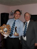 Leo receiving the 2nd Team Captains Player of the Year Award