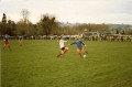 A full house at Lyd watching a Charity game against the pros of Bristol City and Rovers along with Rugby star Gareth Edwards several years ago. That is Wayne Jones attempting to block former Chelsea star, Chris Garland