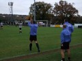 The bench are up after Pete Mac gets his hattrick against Badstock during our spell at Cinderford Town