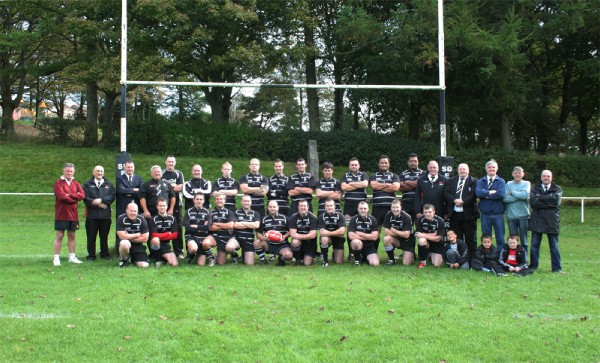 Blaenavon RFC Team Photo 10th October 2009
R Shrigley(Physio) M Gwillim(Fixt Sec) G Lawrence( Committee), M Doolan (Hon Sec) L Clark ( Forwards Coach), P George( Backs Coach) O Parry,     A Scammells,  A Trumper, S Creese , C Davies, P Matthews, M Tupialao, Winnie Moa, R Jones ( Treasurer), A Jones(Chairman) P Fieldhouse ( Kit man) P Graham,(Groundsman) P Gwillim ( Committee) N Bath, j Parfitt, I Pearce, L Parker, L Redman, S Howard ( Captain), L Crimmins, W Redman, C Dando, G Harvey, R Parfitt