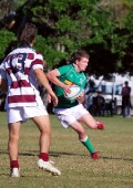 2nds Hernes taking the ball up throws the dummy and ?